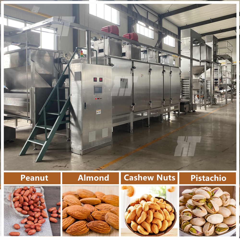 continuous peanut roaster