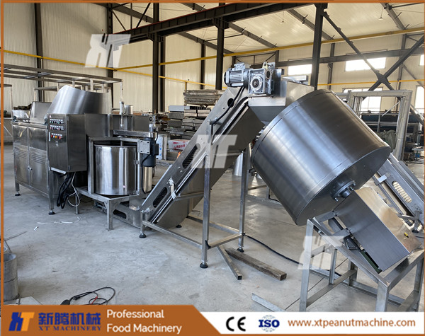 Semi-Automatic Peanut Frying Machine exported to Kazakhstan