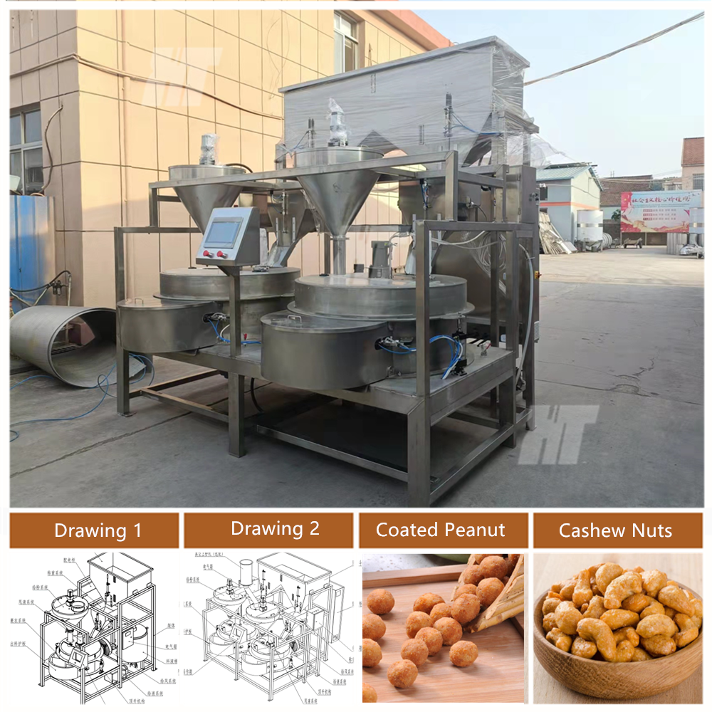 Peanut Flour Coating Machine 